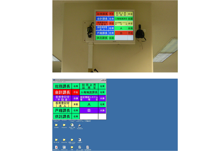 役席在席表示システム